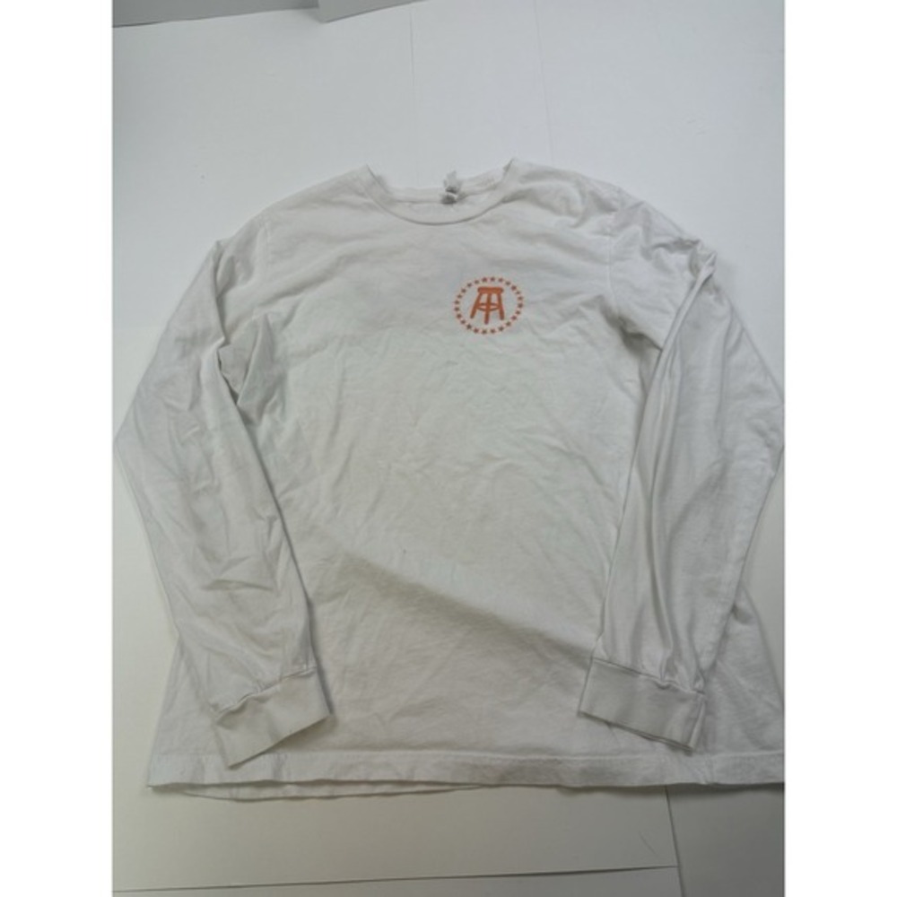BarStool Sports Shirt‎ Mens XL White Long Sleeve Graphic Tee Fishing
